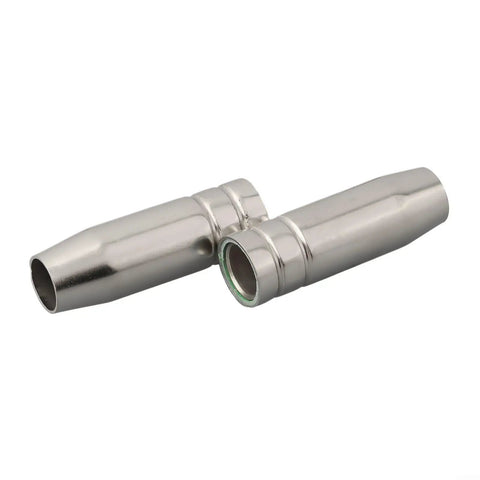 Two metallic gas nozzles from 14 Piece MIG MAG Welding Torch Accessories Kit With M6 0.8mm Power Nozzles, Gas Nozzles, And Retaining Springs For MB14/15