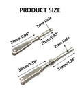 Beefy Four Piece Metal Clevis Set For RC Airplanes With Connecting Rods Push Rod Shafts And Nuts M3 Thread Durable DIY Fixed Wing Parts