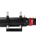 1.25 Inch Dual Speed Focusing Guide Mirror For Telescopes, all-metal, anti-reflective, side view with mounting brackets