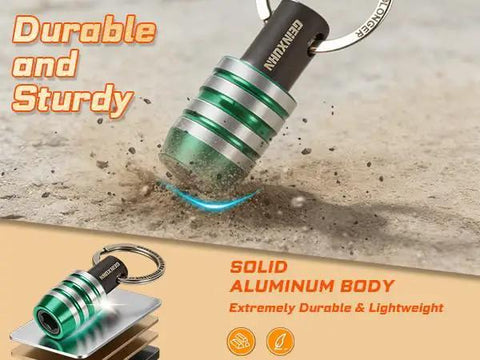 21Pcs Bit Holder Key Chain Set With One Quarter Inch Hex Shank One Handed Quick Change Release Drill Extension, durable aluminum.