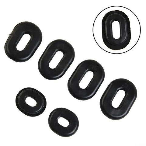 Honda Rubber Side Cover Grommet Set For CB CL SL XL Series Motorcycles 1970s Reproduction Kit Includes Six Black Grommets Grease And Easy Installation For A Ride Ready Durable Side Cover Fit, six black rubber grommets
