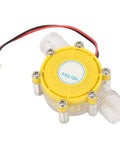Micro Hydroelectric Generator 12V DC Water Turbine Kit for Off Grid Power, yellow water turbine generator with clear casing