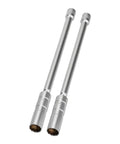 Tough As Nails Extended Spark Socket Wrench Kit For 14Mm And 16Mm Plugs featuring two silver deep-reach spark sockets.