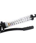 Heavy Duty 600cc Manual Oil Gun for Lubrication and Grease Pump with clear body and stainless steel spring