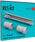 1/48 A-4 Skyhawk Exhaust Nozzle Upgrade Kit For Hasegawa Model, Resin Detail Set RSU48-0192, unpainted components view