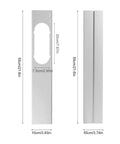 Heavy Duty Window Plate Assembly With Sealed Air Barrier Kit For Renters To Lock Out Hot Air And Keep Cool Zones Secure With Easy Install dimensions with aluminum design.