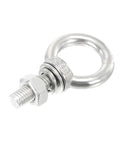 Stainless Steel Shoulder Eye Bolts Heavy Duty Multipurpose Hardware For Hanging Lights Wire Ropes Mesh Fences And Decorative Projects Industrial Grade Fasteners For Power Shipbuilding Petrochemical Mining And Automotive Uses, M10