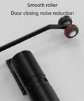 Adjustable Automatic Door Closer Stainless Steel Stopper Self Closing Spring Hinge Doors 1 Piece showing smooth roller