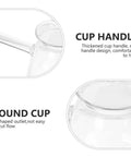 Clear Glass Turkish Coffee Pot 450ml Teapot For Hot And Cold Drinks With Retro Design, ergonomic handle and round cup