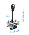 Door Check Strap For Partner Tepee And Similar Vans, Heavy Duty Door Hinge Limiter, dimensions and metal structure visible
