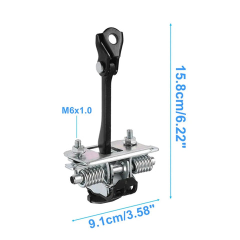 Door Check Strap For Partner Tepee And Similar Vans, Heavy Duty Door Hinge Limiter, dimensions and metal structure visible