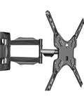 Full Motion TV Wall Mount Bracket With Slick 90 Degree Swivel Arm Heavy Duty Steel Build For Screens 32 Up To 100 Inches side view
