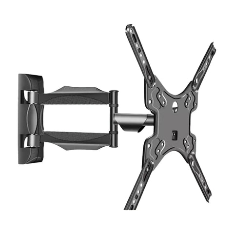 Full Motion TV Wall Mount Bracket With Slick 90 Degree Swivel Arm Heavy Duty Steel Build For Screens 32 Up To 100 Inches side view