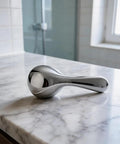 Solid Replacement Handle For 13 And 14 Series Bathtub Faucets To Swap Out Worn Out Rp48717 Knobs And Fix Shaky Valve Trim Kits Instantly For Smooth Water Flow Control And A Cool Bathroom Glow. chrome bathtub faucet handle on marble countertop