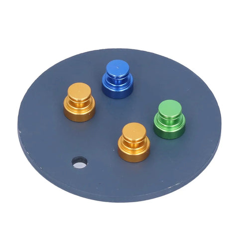 Magnetic Soldering Bracket Set with four colored magnetic holders on fixing plate for circuit boards, industrial use.