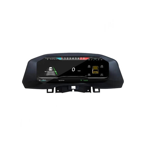 VW Amarok 2017 2020 12.3 Inch LCD Dashboard Instrument Panel Digital Cluster Upgrade Module With Built In Circuit Board And Smart Gauges Plug And Play Replacement For Smooth Idle And Acceleration front view