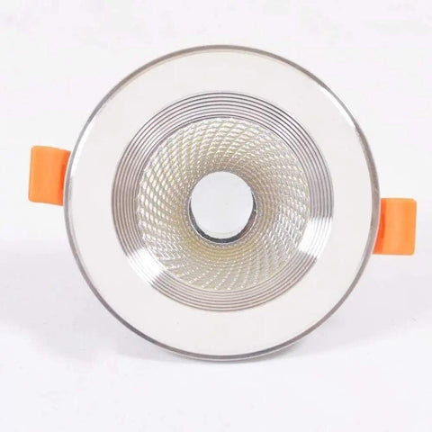 WKNHHL Recessed Lighting Housing Trim Kits Recessed Lamp Commercial Business Show Saving Embedded Ceiling Panel Lamp Household Decoration Led Downlight,White Light-5W,White Ligh with orange clips.
