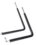 Ultimate 2pcs Window Adjustment Tool Kit Featuring Heavy Duty Ball End Hex Key And Star Driver For Smooth Balance Tensioning, Easy Repair Work, And Rock Solid Installation Jobs Without Wasting Time Or Money On Cheap Gear., 2 black 59CrV4 window adjustment keys