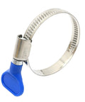 Stainless Steel Hose Clamps Set For Auto And Plumbing, Thumb Screw Key Type Adjustable Clamp, 9 mm Band Width, Fits Hoses