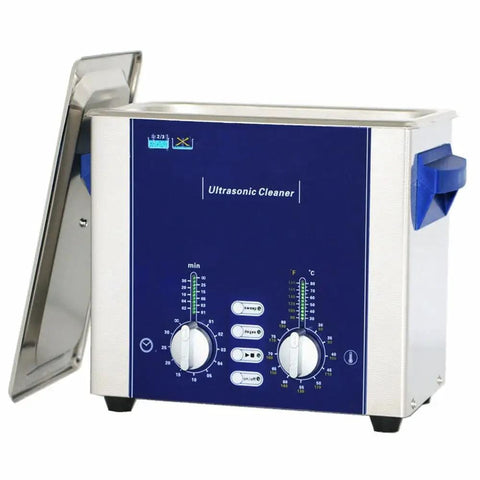 Digital Frequency Adjustable Ultrasonic Cleaner With Sweep And Degas Functions for precision cleaning, 3L SUS304 tank, side view