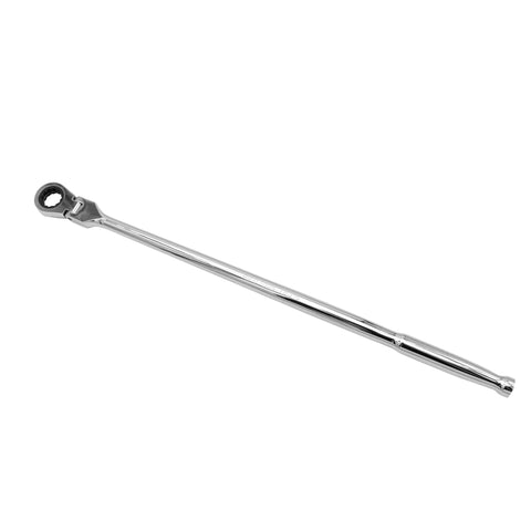Extra Long Flex Head Nano Socket Ratchet Wrench, 18 Inch Reach For Tough-To-Reach Hardware, Hands-Free Operation, side view