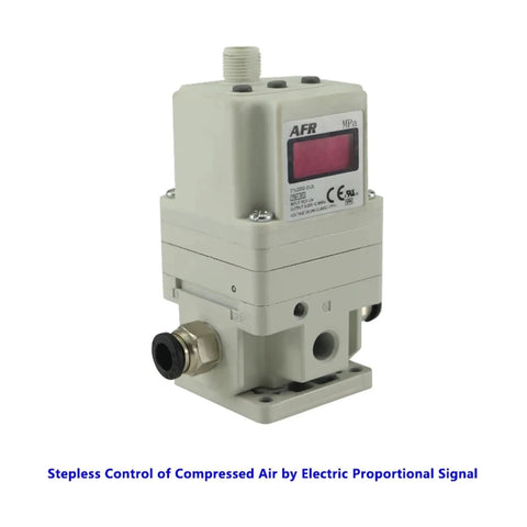 Regulator Electro Pneumatic Proportional Solenoid Valve ITV1010 Series L BL CS CN side view for precision pneumatic control