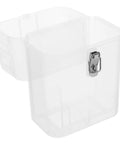 Tough As Nails Weatherproof Socket Box For E Bike Charger Shield Durable Rain Resistant Cover For Outdoor Electric Vehicle Plugs White Plastic Housing No Fuss Setup clear plastic housing with hinged latch