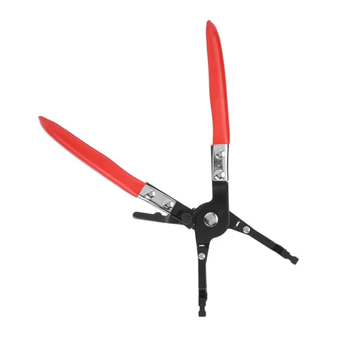Must Have Sunisfa Auto Soldering Aid Plier For Fast One-Hand Cable Welding, heavy duty clamp tool with red easy grip handles.