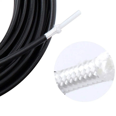 10000mm 32.8ft Bicycle Hydraulic Brake Hose 5mm Universal High Pressure 10000 PSI Cut To Fit Inner Liner Braided Nylon Hose Made In Taiwan