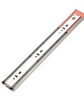 Stainless Steel Drawer Slides With Rebound Buffer 20 Inch Length Three Section Rails, Heavy Duty 2 Pack For Cabinets And Drawers