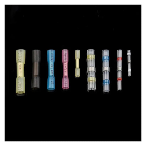 Top Notch 200pc Heat Shrink Butt Splice Connector Kit With Solder Sleeve Crimp Terminals For Auto And Home Repairs In 5 Sizes To Match Awg 22 Through 10 Wiring Needs Perfectly, 5-size heat shrink solder connectors