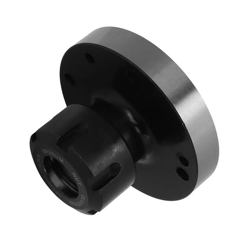 Heavy Duty ER25 Collet Chuck With 80mm Diameter Precision Tool Holder For CNC Lathe and Milling Machines shown from a side angle