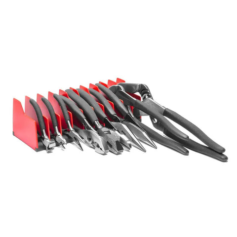 Premium No Slip Plier Organizer That Holds Ten Tools Of Any Size With A Rubber Base To Keep Every Tool In Place Separated