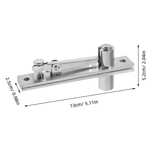 Beefy Heavy Duty Stainless Steel Pivot Hinges Hidden Invisible Door Hardware detailed dimensions