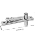 Heavy Duty Stainless Steel Door Pivot Hinges Set Hidden Rotating Hardware for Cabinets Bookshelves and Secret Doors Built To Last