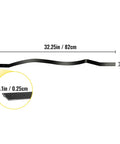 Wave Arc Aluminum Deck Balusters 32.25 Inch Long 51 Pack With Screws For Wood And Composite Deck Rails, side view
