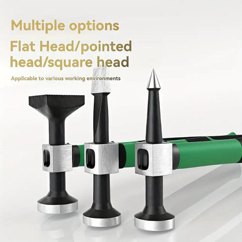 Three Piece Auto Body Hammer Set For Dent Repair And Sheet Metal Shaping Including Flat Face Pointed Pick And Square Face Hammers