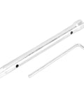 Heavy Duty Double Head Spark Plug Socket Wrench With 16mm And 21mm Hex Sockets Plus Extended Reach Bar featuring chrome vanadium tools.