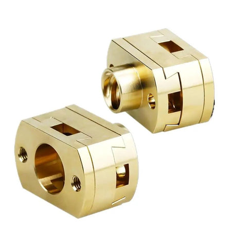 Awesome Oldham T8 Coupler 18mm Nut Fits Ender 3 Pro V2 CR10 Smooth Screw Link For 3D Printer Upgrades And Repair Parts Easy Install brass coupler