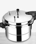 Amazon stainless steel pressure cooker with three top vent valves on the lid