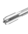 Pro Grade M14x1.5 Thread Tap HSS 6542 Right Hand Metalworking Tap for Stainless and Steel, detailed view of grooves and square head.