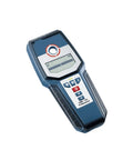 Heavy Duty Stud Finder Wall Scanner With Hella Precise Targeting For Locating Wood Studs Copper Wiring And Steel Rebar In Drywall Or Concrete Walls Offering Comfort Grip Design And Zero Guesswork For Weekend Warriors, displaying top view with LED screen and buttons.