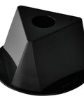 Three Sided Inventory Control Cone Set Of 5 In Black 10 Inch Diameter By 5 Inch Height Lightweight Durable Polypropylene