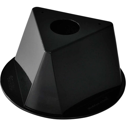 Three Sided Inventory Control Cone Set Of 5 In Black 10 Inch Diameter By 5 Inch Height Lightweight Durable Polypropylene