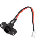 Rugged Electric Scooter Charging Port Connector For ES1 ES2 ES3 ES4 90mm Prewired Cable Easy Replacement Lightweight And Durable Power Port