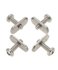 Built Tough Stainless Steel Kayak Rail Track Screws and Nuts Replacement Kit showing 4 stainless screws and nuts