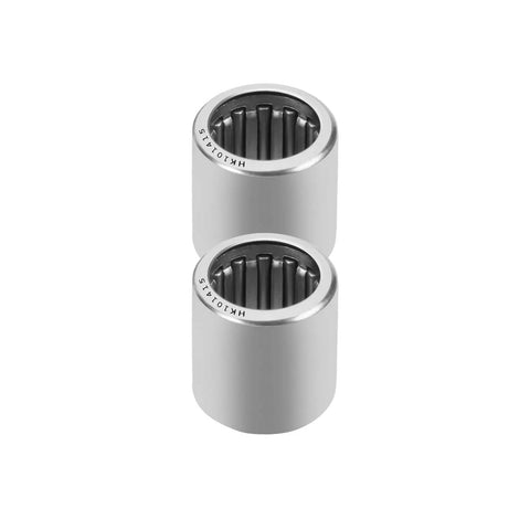 Drawn Cup Needle Roller Bearing Set HK101415 Open End Caged Bearings 10 Pack 10mm Bore 14mm Outer Diameter 15mm Width ST14 Steel Single Row Built Tough High Load Capacity, two bearings