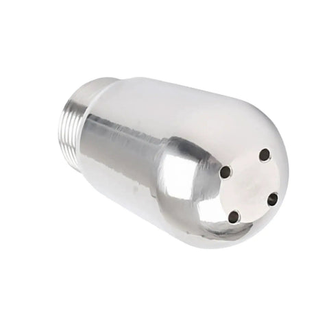 Stainless Steel Coffee Machine Nozzle Head With Four Hole Tip For Frothing Milk Durable Barista Grade Coffee Maker Component That Delivers Rich Creamy Espresso And Smooth Lattes Every Time, stainless steel milk frothing nozzle head with four-hole tip