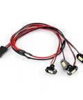 M1.4 RC Rock Lights Kit With Controller Underglow For SCX24 AX24 FCX24M One Twenty Four Scale RC Crawler Cars Bright White LED