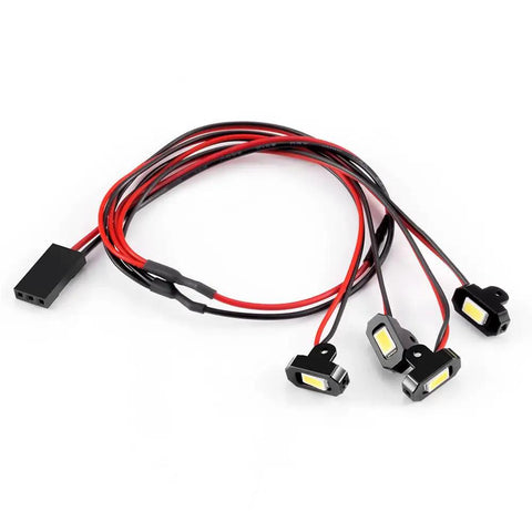 M1.4 RC Rock Lights Kit With Controller Underglow For SCX24 AX24 FCX24M One Twenty Four Scale RC Crawler Cars Bright White LED